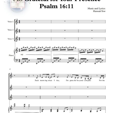 I'm Grateful for Your Presence <br>Psalm 16:11